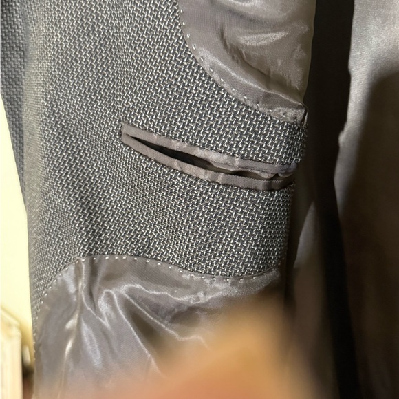 Claiborne Men's Brown Tweed Woven Sport Jacket. Gifted tie and handkerchief! - Picture 5 of 9